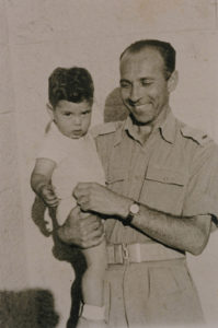 Father and Dudu, Jerusalem, 1949.