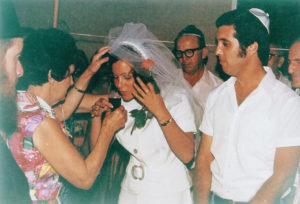My wedding day to Yael Barak at Kibbutz Givat Haim Ihud, 14.8.1973.