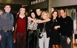 With Gavri Mazor, Yael Barak, singers Lea Lopatin, Uri Fineman and Shalva Berti and agent Ofer Sharvit.