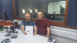 With Yoram Rotem, Galei Tzahal chief music editor.