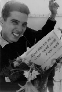 After high school finals, 1965.