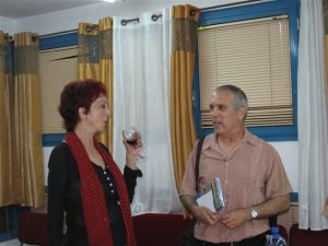 פסטיבל חולון 2008 עם המשוררת והפזמונאית שמרית אור.